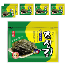 良澔 金朝鮮海苔 原味 30g*6包 (韓國海苔、酥脆海苔、休閒零食)