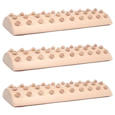 ATASAN 扁柏木蝸牛健康足部指壓器 大, 3個, 混和顏色