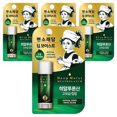 멘소래담 딥 모이스트 립밤, 멘톨, 4.5g, 4개