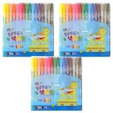 morning glory 旋轉色鉛筆組 藍色, 16色, 3套