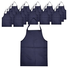 金銀絲客人用迷你圍巾式圍裙, 海軍藍, 18個