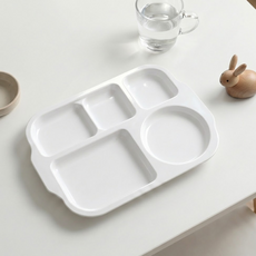 LIVINGMATE On The Kitchen 嬰幼兒用 韓國製 Ecogen YumYum 餐盤, 水星色, 1個