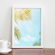 코멧 홈 국내생산 베이직 프레임 인테리어 액자 A4_화이트, 화이트, 1개