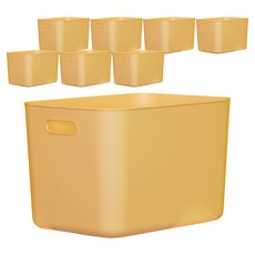 BONOHOUSE Pantry 四季生活收納籃, 黃色, L(368 x 262 x 240 mm), 8個