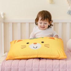 Aileen Kids DTP材質 動物圖案枕頭套, YUMMY, 2入