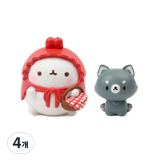 Molang 童話系列 小紅帽公仔套組, 4個