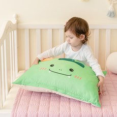 Aileen Kids DTP材質 動物圖案枕頭套, 恐龍款 Dino, 2入