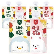 Little Spoon 水果果泥 100g + 蔬菜果泥 100g 套組, 3個, 水果+蔬菜