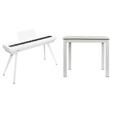 삼익악기 K-POP 스테이지 디지털피아노 + 의자, 화이트, 1세트, SP-E88(피아노), SDB-031/WH(의자)
