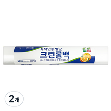 애드그린 녹색인증 위생 크린롤백 특대형 35cm x 45 cm, 특대(XL), 200개입, 2개