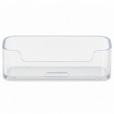 deflecto 迪多 標示架#70101 透明名片座 桌面收納整理 辦公室用品 簡約設計, 1格, 1個