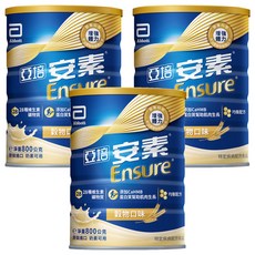 Abbott 亞培 Ensure 安素 優能基均衡營養升級配方 穀物口味, 800g, 3罐