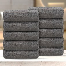 comet 家用優質柔軟高磅數飯店毛巾 200g 40支紗, 灰褐色, 10個