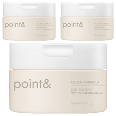 point&. 深層融化大豆潔顏膏, 90ml, 3個