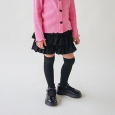 MARI N MORI 女童款嬌小蝴蝶結荷葉邊褲裙