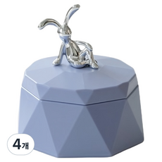 캐시리치 뚜껑있는 냄새차단 재떨이 12 x 12.3 cm, 타입8, 4개