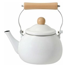 珍珠金屬 琺瑯水壺 IH適用 Amulet HC-385, 白色, 1.8L, 1個