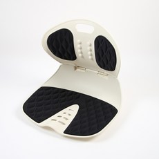 접이식 서포트 의자, 아이보리 + 블랙