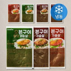굽네 오븐구이 통닭가슴살 오리지널 2개입 + 매콤바베큐 2개입 + 양념갈비맛 3개입 (냉동), 110g, 1개입, 7개