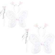 PARTYSHOW 天使仙女翅膀套組, 白色, 2套