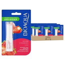 BIOAOUA 水漾護唇膏, 草莓, 2.7g, 9件