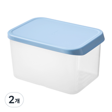 실리만 아이스웨이 실리콘 냉동용기 아이스블루 WSK7105, 2개, 1.7L