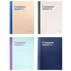 牽牛花 PP 春季雙色 Campus Mate Note 4 套裝, 1組, 混色