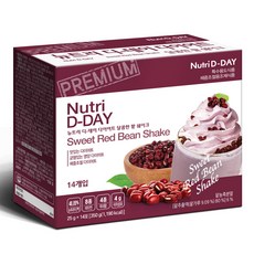 Nutri D-DAY 大豆蛋白孅姿奶昔粉 甜紅豆口味, 350g, 1盒