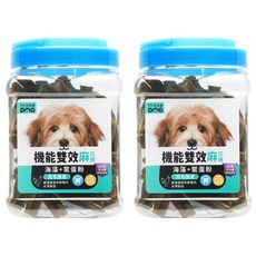 by DOG 機能雙效麻花捲, 海藻 + 鱉蛋粉, 800g, 2罐