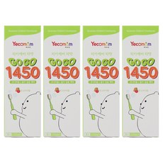 예꼬맘 고불소 1450 어린이 치약, 4개, 60g