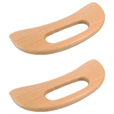 多功能木質刮痧板手柄 BC4-1, 2個, 單一顏色