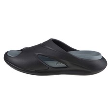 BASE ALPHA ESSENTIALS 基礎阿爾法必備 雙 EVA 緩震療癒拖鞋, 黑色, 250