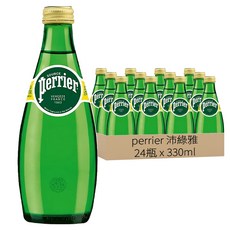 perrier 沛綠雅 氣泡天然礦泉水, 330ml, 24瓶