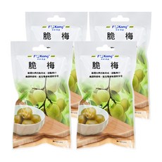 梅李果坊 脆梅, 台灣青梅製作 酸甜香脆, 60g, 4包
