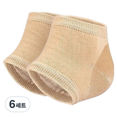 네추럴픽 쫀득패드 실리콘 발뒤꿈치 보호 패드 스킨톤 2p, 6세트