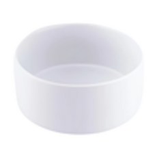 高精寵物 陶瓷平底碗 6吋, 白色, 1個