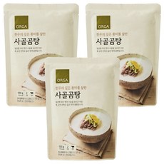 올가홀푸드 사골곰탕, 500ml, 3개