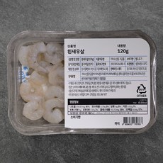 흰새우살 (냉장), 120g, 1팩