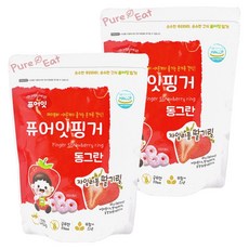Pure Eat 幼兒圓餅 1歲以上, 草莓風味, 40g, 2包