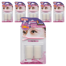 Eye Charm Magic Slim 雙面雙眼皮貼 132p 套裝, 單色, 6組