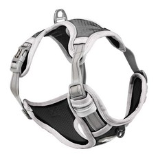 TUFFHOUND 它願 雙背心防暴衝胸背帶, 黑灰色, 1個