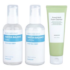 Nuri Forest Nuri Moist Chok Skin 160ml + 乳液 160ml + Noksamcho 泡沫潔面乳 120ml, 1組