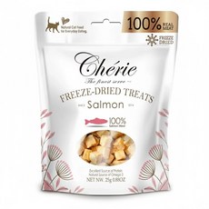 Cherie 法麗 犬貓用100%原肉凍乾 鮭魚, 25g, 1包