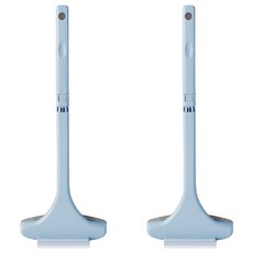 乾濕兩用紗窗除塵萬用刷 TPR軟膠刮條 加寬刷頭, 天空藍, 2個