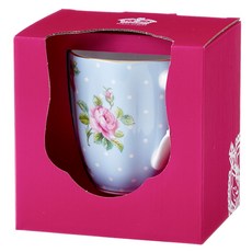 ROYAL ALBERT 新皇家玫瑰復古馬克杯 0.4L, 1個, 波點藍(POLBLU26729)