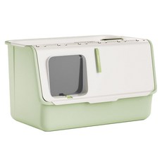 DING DONG PET 前開式特大號貓砂盆, 1個, 薄荷綠