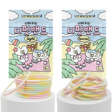 디핏밴드 아동용 국내산 썸머밴드 스페셜 5p + 라이트 10p 세트 M, 파스텔, 1세트