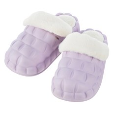 CARET 女性壓紋設計EVA毛絨拖鞋