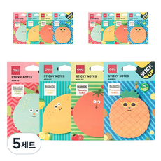 deLi 得力 水果便利貼12款套組 EA55602, 隨機出貨, 5套