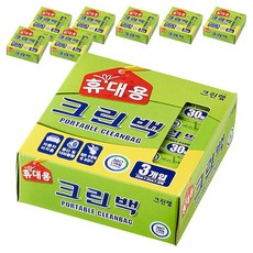 크린랩 휴대용 크린백 25cm x 35cm, 중(M), 30개입, 24개